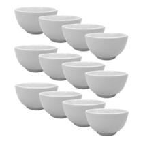 Kit 12 Tigelas Cumbuca Bowl Porcelana Açai Caldo Sopa 470ml