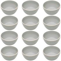 Kit 12 Tigelas de Melamina Bowl Cinza 600ml Class Wolff Sobremesas Porções Sopas Kit 12 Tigelas de Melamina Bowl Cinza 600ml Class Wolff Sobremesas Porções Sopas