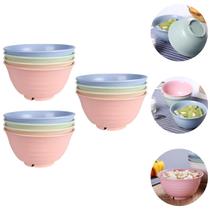 Kit 12 Tigelas Grande Pote Bowl 1,2L em Fibra de Bambu