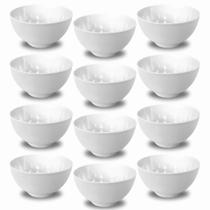 Kit 12 Tigelas Redonda Cumbuca de Melamina Para Sobremesa Jogo De Potes Para Açaí Conjunto De Sopeira Pequena 400ml Bestfer