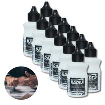 Kit 12 Tinta Almofada Para Carimbo Preta Alto Rendimento 40ml