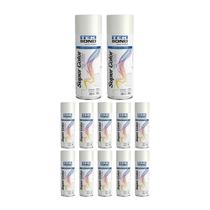 Kit 12 Tinta Spray Uso Geral Branco Fosco 350ml - Tekbond