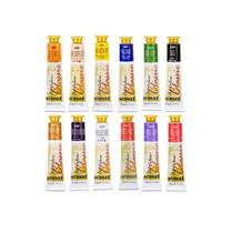 KIT 12 Tintas A Óleo Oil Colors Classic ACRILEX Bisnaga de 20 ml