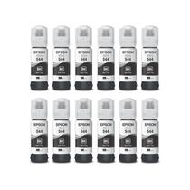 Kit 12 tintas original t544 l3110 l3150 l3250 preto
