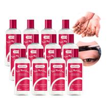 Kit 12 Tira Manchas de Henna da Pele Removedor Sabonete Líquido Suaveness Soft Hair 100ml