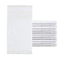 Kit 12 Toalha Manicuri Lavabo Academia Fitness Treinar Branc