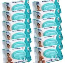 Kit 12 Toalha Umedecida Plus Baby 100 Unidade Personalidade