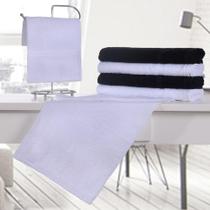 Kit 12 Toalhas Academia Fitness 100% Algodão Branco - Bene Casa Kit 12 Toalhas Academia Fitness 100% Algodão Branco - Bene Casa