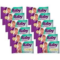 Kit 12 Toalhas Baby Free C/50 Toalhas Umed. - Qualybless