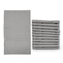 Kit 12 Toalhas Lavabo Grafite 30x50cm - Dianelli 310g/m2