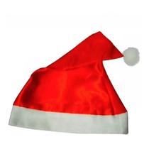 kit 12 Touca Gorro Natal Papai Noel TNT ou Cetim Decoração
