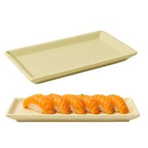 Kit 12 Travessa Retangular 22cm Verde Mesclado Sapporo Kit 12 Travessa Retangular 22cm Verde Mesclado Sapporo