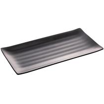 Kit 12 Travessas Pratos Sushi Comida Japonesa Melamina Preto 30x15cm Lyor Tóquio Kit 12 Travessas Pratos Sushi Comida Japonesa Melamina Preto 30x15cm Lyor Tóquio