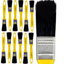 Kit 12 Trinchas Pinceis Tigre Janela Portão Escada Esmalte Óleo Pintura Metais Pequena 1,90cm 1” 519 Polegadas Filamento Cerdas Sintéticas Preta Kit 12 Trinchas Pinceis Tigre Janela Portão Escada Esmalte Óleo Pintura Metais Pequena 1,90cm 1” 519 Polegadas Filamento Cerdas Sintéticas Preta