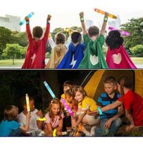 Kit 12 Tubo Pop Com Led Anti-estresse Com Encaixe Kit 12 Tubo Pop Com Led Anti-estresse Com Encaixe