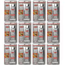 Kit 12 Tubos de Cola Silicone Grey 999 Abro 85g