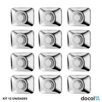 KIT 12 Un Acabamento Docol P Válvula Antivandalismo Cromado