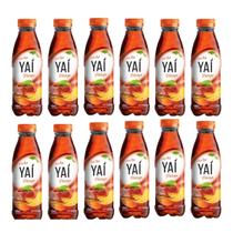 Kit 12 Un Cha Ice Tea Yai Pessego Pet 450ml