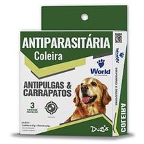 Kit 12 Un Coleira Antipulgas Carrapatos World Dugs 17 Grs Kit 12 Un Coleira Antipulgas Carrapatos World Dugs 17 Grs