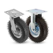 Kit 12 un fixo giratório rodizio 8x2 pneumático cargo 250x4