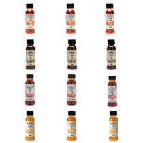 Kit 12 un Molho Abacaxi Pimenta Biquinho Morango Barbecue