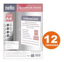 Kit 12 Un Quadro Aviso Display Expositor A4 Dello Fita Dupla Kit 12 Un Quadro Aviso Display Expositor A4 Dello Fita Dupla