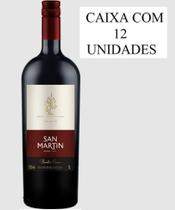 Kit 12 Un Vinho San Martin Bordô Seco 1 L