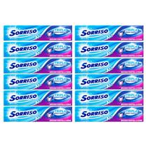 Kit 12 und Creme Dental Sorriso Tripla Limpeza Completa 70g
