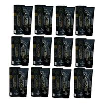 kit 12 UND Pomada Massageadora Fisiofort Premium Preta Bio Instinto Dores Musculares Atleta Academia