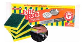 Kit 12 Unid Esponja Multiuso Com Ions De Prata Lava Louças Kit 12 Unid Esponja Multiuso Com Ions De Prata Lava Louças