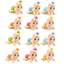 Kit 12 Unidades Brinquedo Boneca Bebê Baby Engatinha Infantil Castela