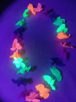 Kit 12 Unidades Colar Havaiano Neon Festa Havaiana Carnaval