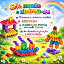 Kit 12 Unidades Conekt Plakt Plukt Clikt Plokt Montar Jogo -