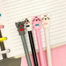 Kit 12 unidades de caneta em gel fofas divertidas fantoche gatinho estudos portatil - Filó Modas