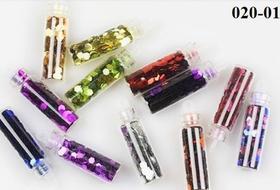 Kit 12 unidades de decoração de unhas - mini potes (modelos variados)