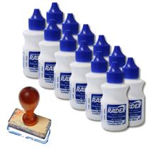 Kit 12 Unidades De Tinta Para Carimbo Almofadas Secagem Rápida Alto Rendimento Kit 12 Unidades De Tinta Para Carimbo Almofadas Secagem Rápida Alto Rendimento