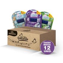 Kit 12 Unidades Detergente Sanitários Gel Adesivo 38g Com Aplicador Novo Frescor Dura até 6 Semanas Odor:4 de Cada