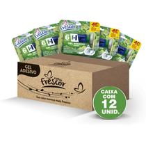 Kit 12 Unidades Detergente Sanitários Gel Adesivo 38g Com Aplicador Novo Frescor Dura até 6 Semanas Odor:Limão