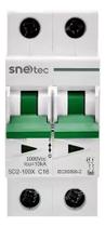 Kit 12 Unidades Disjuntor Bipolar 16A CC DC 1000V - Snetec