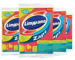 Kit 12 Unidades Esponja Zapt Limppano com 2 unids