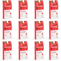 Kit 12 Unidades Folhas Prontas Faciais para Depilação Depilflax Morango com 24 Folhas Kit 12 Unidades Folhas Prontas Faciais para Depilação Depilflax Morango com 24 Folhas