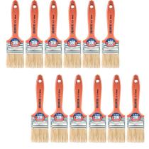 Kit 12 Unidades Pincel Atlas 396 2 Pol Acrilico Esmalte