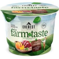 Kit 12 unidades-Ração Úmida Everest TheFarm Taste Cães Cubos de CarneMolho com Abóbora/Ervilha 245gr