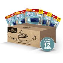 Kit 12 Unidades Refil Detergente Sanitários Reposição Gel Adesivo 38g Novo Frescor Dura até 6 Semanas Odor:Marine Kit 12 Unidades Refil Detergente Sanitários Reposição Gel Adesivo 38g Novo Frescor Dura até 6 Semanas Odor:Marine