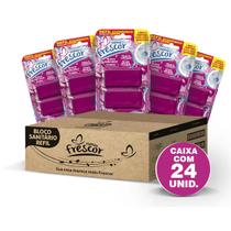 Kit 12 Unidades Refil Pastilha Bloco 30g Detergente Sanitário Com 2 Blocos Novo Frescor Odor:Floral Kit 12 Unidades Refil Pastilha Bloco 30g Detergente Sanitário Com 2 Blocos Novo Frescor Odor:Floral