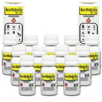 Kit 12 Unidades Sc 25 30ml Inseticida Kelldrin Concentrado Mata Escorpião Barata Aranhas Traças Pulgão Carapato Largatas