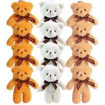 Kit 12 Ursinho de Pelúcia Chaveiro Mini Urso Teddy Com Laço Kit 12 Ursinho de Pelúcia Chaveiro Mini Urso Teddy Com Laço