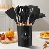 Kit 12 Utensílios Cozinha Silicone Deluxe Premium - Cores Kit 12 Utensílios Cozinha Silicone Deluxe Premium - Cores