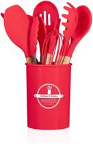 Kit 12 Utensílios de Cozinha Silicone e Madeira Kit 12 Utensílios de Cozinha Silicone e Madeira
