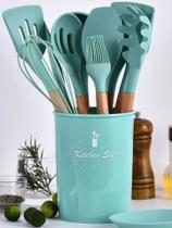 Kit 12 Utensílios Para Cozinha Kitchen & Dining Verde